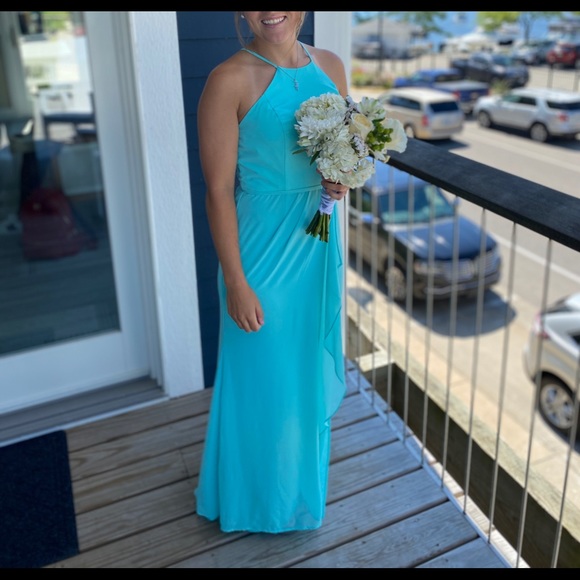 seafoam blue bridesmaid dresses